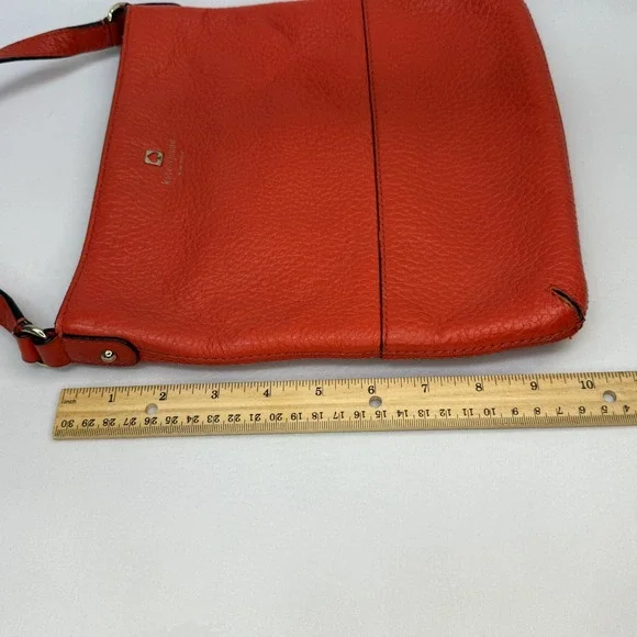 Kate Spade Orange square‎ leather crossbody bag maximalist bright color kidcore - Picture 5 of 7